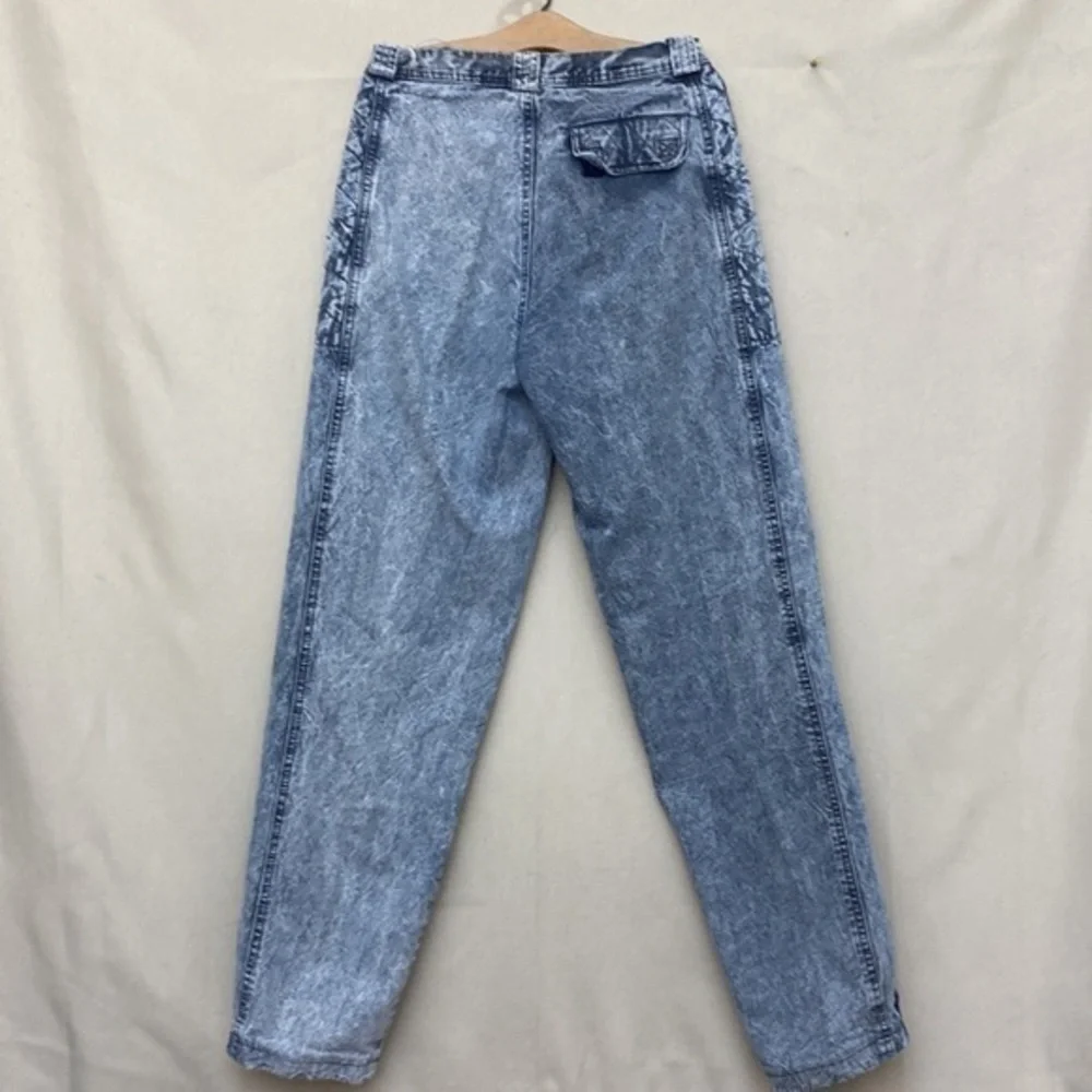 Mens Vintage acid Wash Soho Trilogy Sportwear denim‎ jeans size 27/31 (J-353)